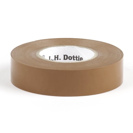 Dottie L.H. Dottie 3/4'' x 60' Brown Electrical Tape, 10PK 360BRN